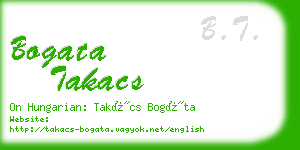 bogata takacs business card